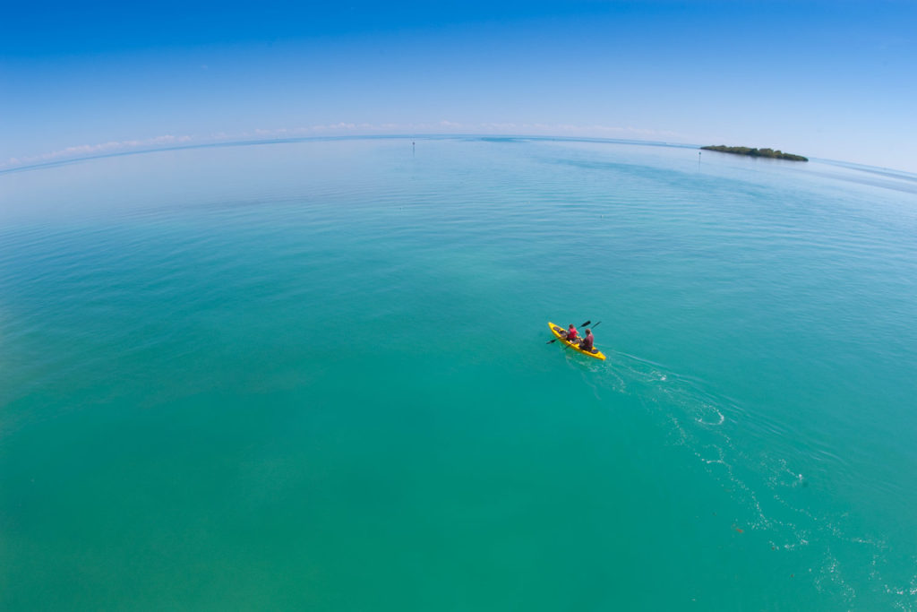 kayakers in Indian Key Channel near Lower Matecumbe, Florida Keys, USA © Hal Brindley