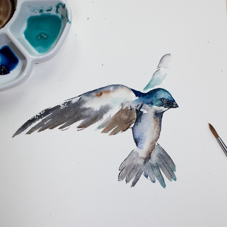 How To Paint Birds In Watercolor (tips From A Beginner) | Travel For ...